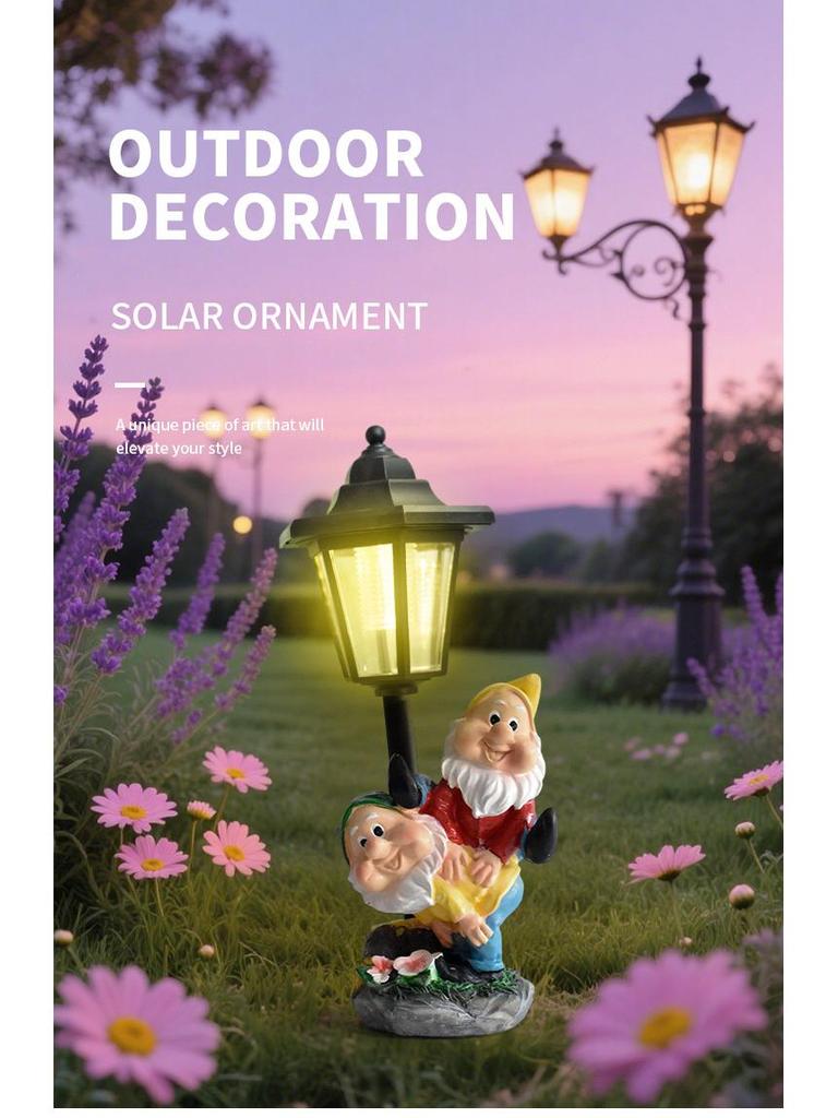 Outdoor Solar Garden Gnome Lights: Christmas Elves for Courtyard, Balcony, Path, and Villa Decoration