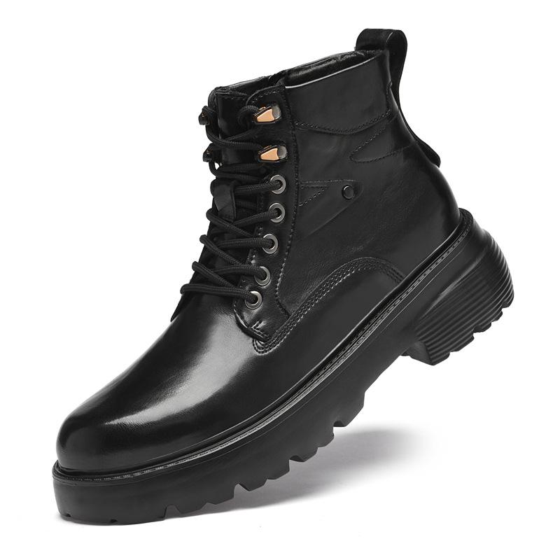 

Ботинки мартин мужские осенне-зимние ботинки с высоким берцем стиль модная рабочая обувь молодые и молодые ретро повседневные кожаные ботинки мужские 45