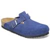 Birkenstock Boston Massage Antibacterial Closed Toe Slippers Unisex Blue Narrow 1026182