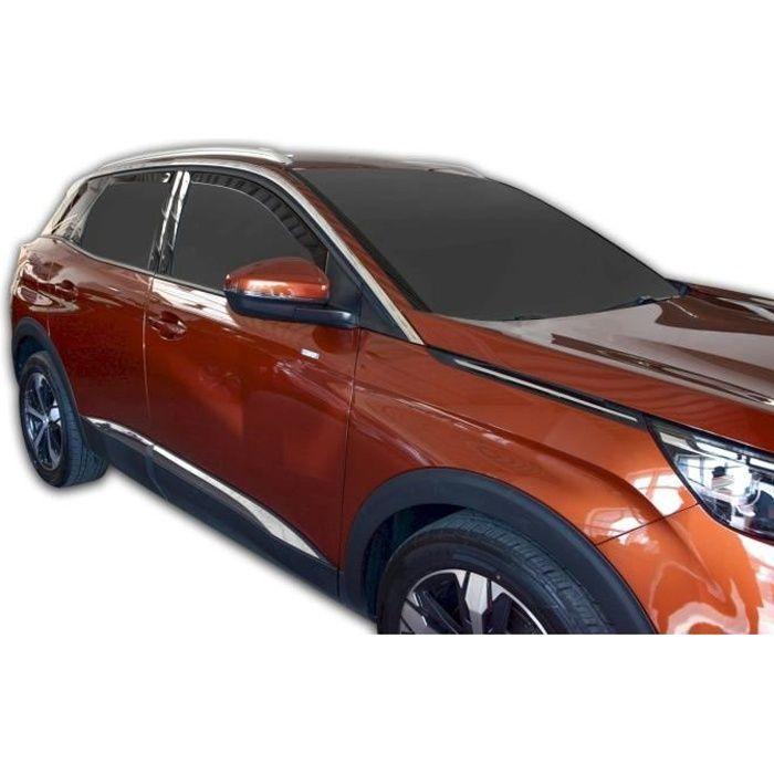 Déflecteurs D'air - J&J AUTOMOTIVE - Peugeot 3008 2 - Fumé - Acrylique Renforcé - Installation Facile