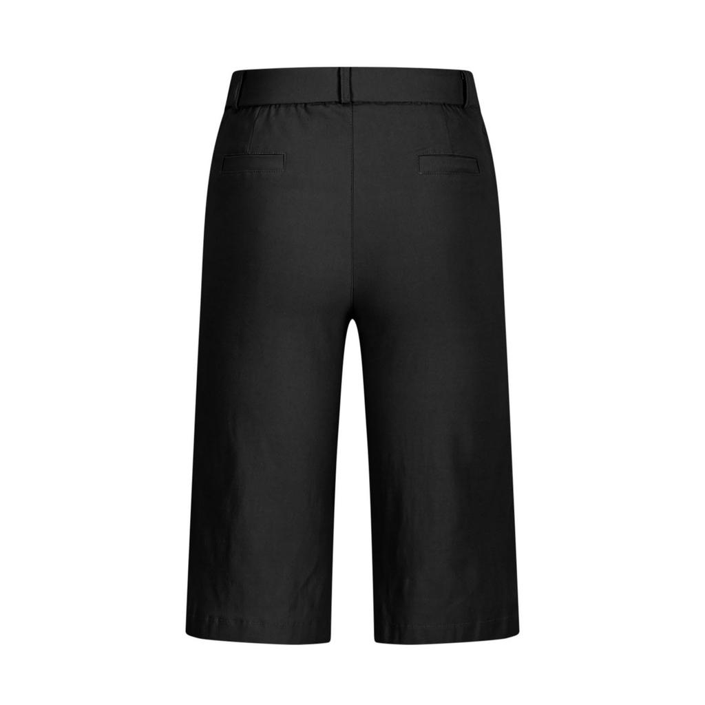 Pantaloncini da donna al ginocchio, Cotone elasticizzato, Abbigliamento casual estivo, Vestibilità comoda, Stile versatile