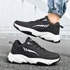 Men's Leather Sneakers Casual Shoes Sports Boys Pure Color Tennis Shoes