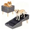 Foldable Wooden Pet Climbing Ladder - Dog/Cat Assist Steps & Stool Frame