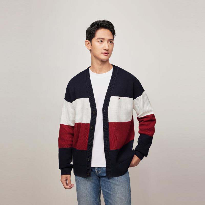 Tommy Hilfiger Knitwear Men's Navy Blue Red White 78JA830