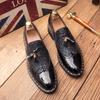 Fashion Patent Casual Leather Designer Gold Stylist Mens Dress Sequins Party Wedding Luxury Italian Oxford Shoes for Men Loafers