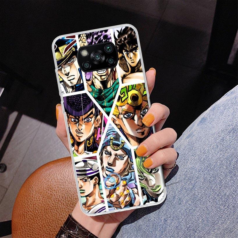 

All JoJo s Bizarre Adventure Phone Case For Xiaomi Poco X7 X6 X5 Pro F7 Ultra Redmi 15C 15 13C 13 12C 12 10 10A 10C 9 9A 9C 9T C Xiaomi Poco X6 Pro