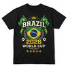 Brazil 2026 World Cup Football Shirt Brazil Soccer Fan Tee National Team