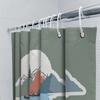 Mountain Lake Forest Waterfall Landscape Shower Curtain Nature Scenery Bathroom Decor Vintage Rustic Backdrop Waterproof Cover