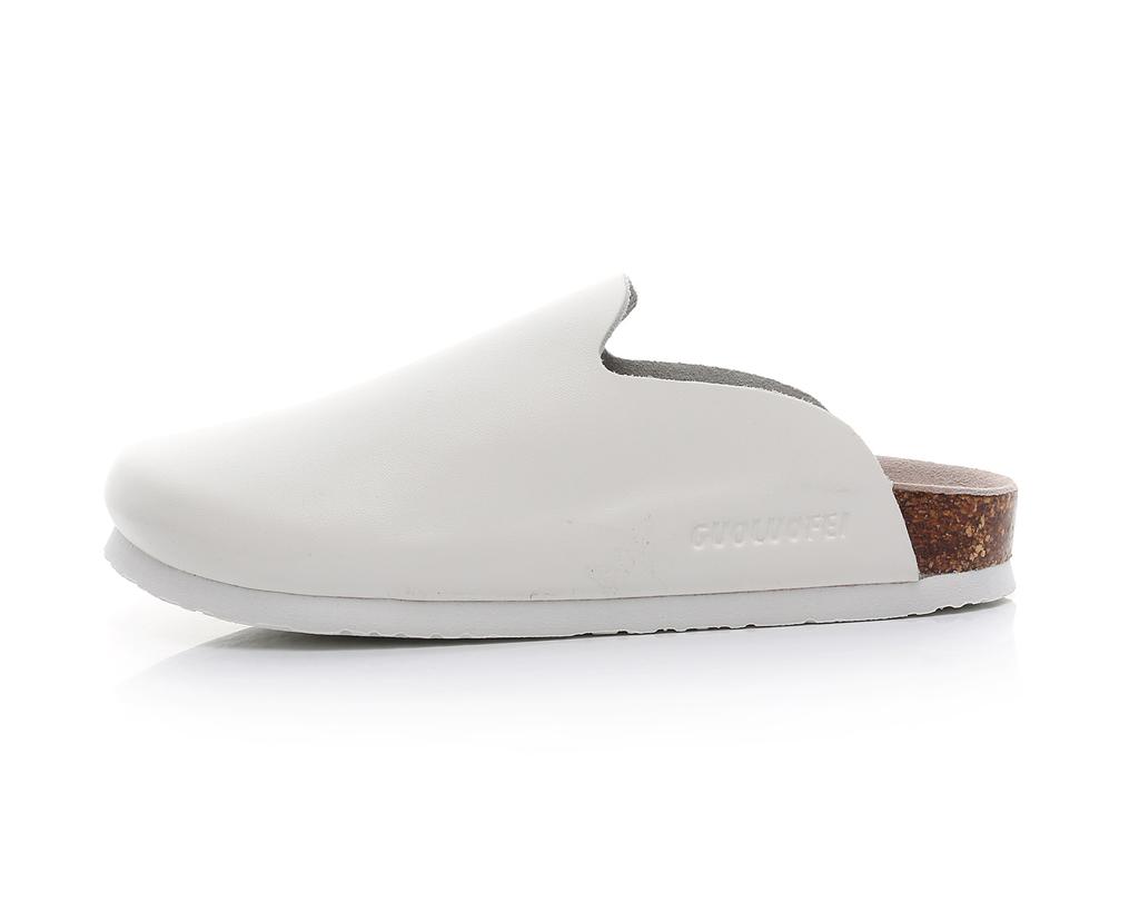 new overhead sandals women's summer soft sole thick sole half leather slippers to wear lazy shoes