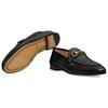 Gucci Slip On Loafer With Web Black Leather 631619 CQXM0 1060