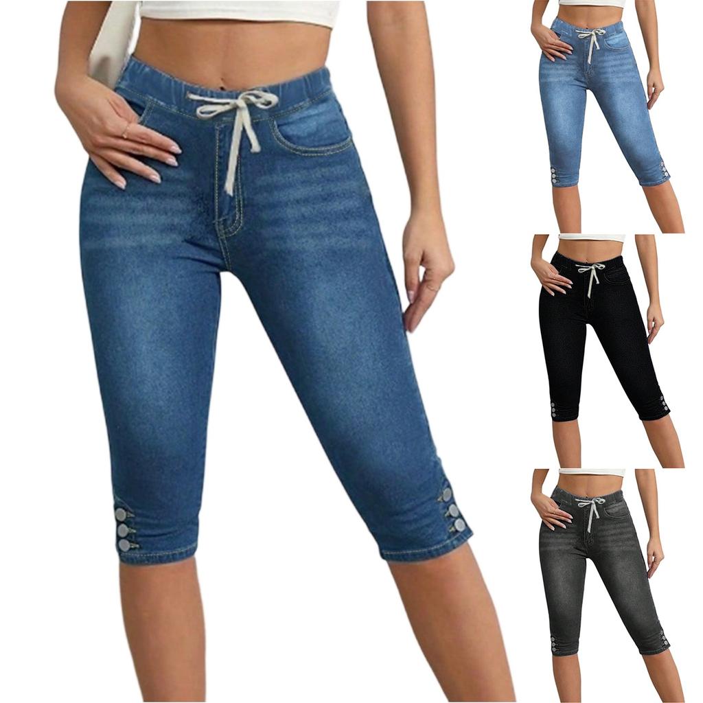 Dámské Skinny Trend Roztrhané Ležérní Módní Džíny s Úzkou Nohavicí