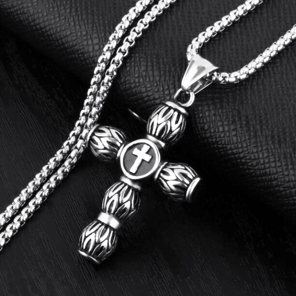 Personalized Vintage Viking Axe Men'S Titanium Steel Pendant, Necklace