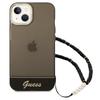 Guess Guhcp14Shgcohk Iphone 14 / 15 / 13 6.1 Czarny/Black Hardcase Translucent Pearl Strap