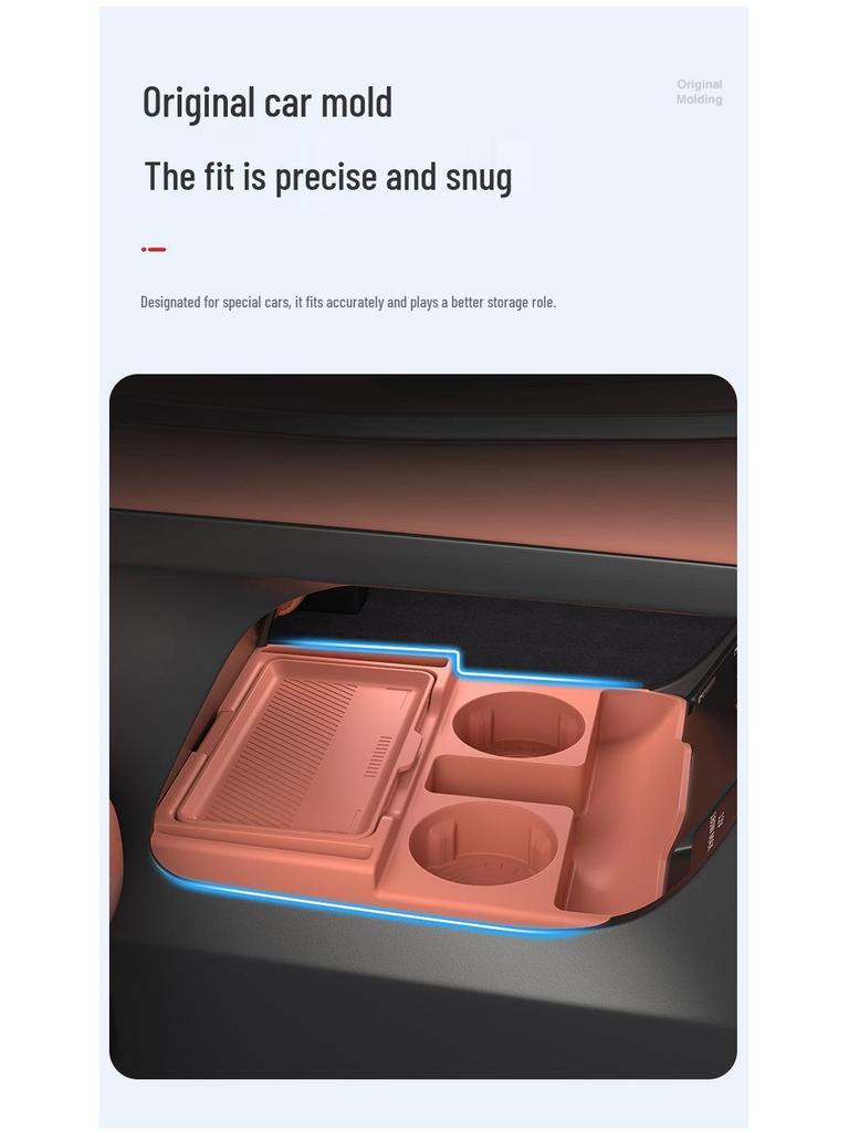 XPeng G7 Center Console Silicone Storage Box: Fits 25 Models, Ideal for Glasses & Accessories
