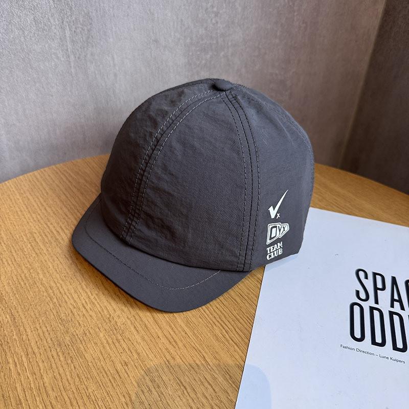 Baseball Cap Summer Speed Dry Short Brim With Letter Print For Outdoor Hiking And Camping