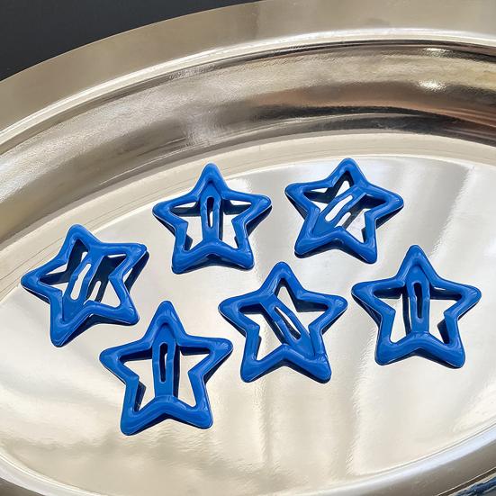 10Pcs Girl Hairpin Versatile Star-Shaped BB Clips Macaron Color Small Hair Pins Stable Hold Hair Accessories