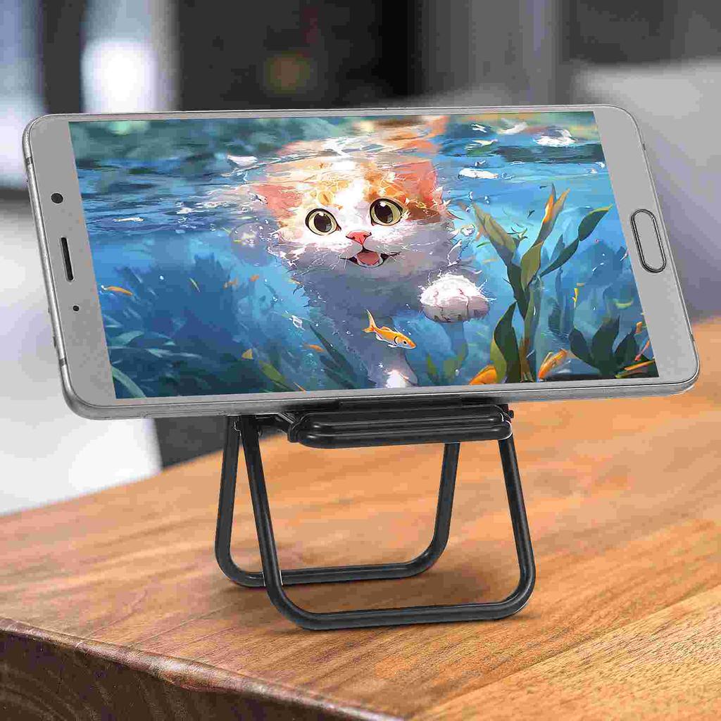 12 Pcs Folding Chair Miniature Simulation Furniture House Ornament Model Models Landscape Plastic Mobile Holder