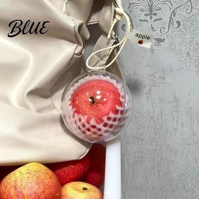 Bag Charm Accessory Christmas Keychain Pendant Fruit Shape Car Stress