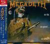 CD MEGADETH  So Far So Good...So What SHMCD TOCP95118 CAPITOL 2013 Japan Obi Metal