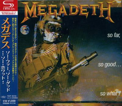 CD MEGADETH  So Far So Good...So What SHMCD TOCP95118 CAPITOL 2013 Japan Obi Metal