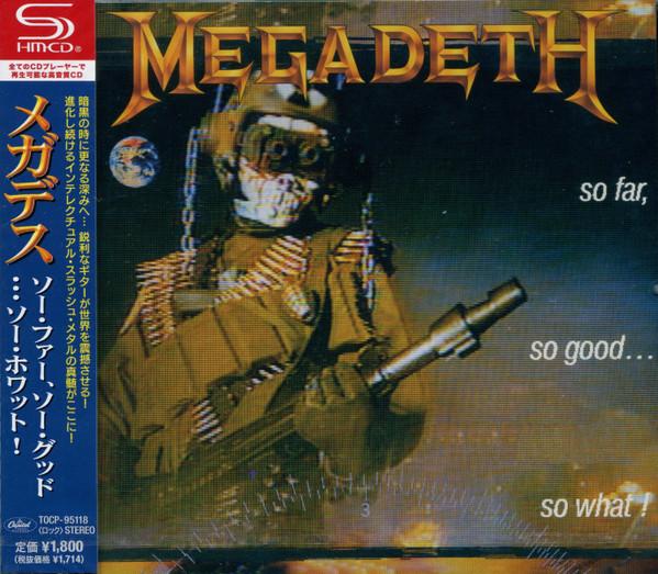 CD MEGADETH So Far So Good...So What SHMCD TOCP95118 CAPITOL 2013 Япония Obi Metal