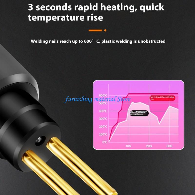Y5GD Ergonomic Portable Plastic Bumper Repair Tool 70W High Efficiency Welder With 200 Welding Nails Tools For Automotive