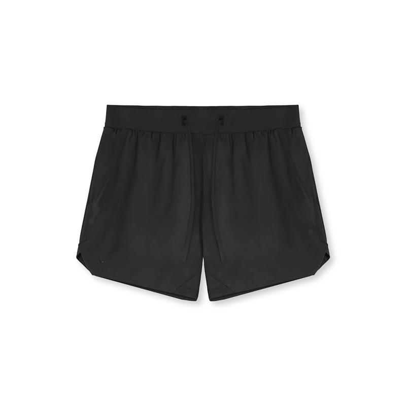 Men s Nylon Quick-Dry Sports Shorts - Breathable Basketball & Running Pants L чёрный