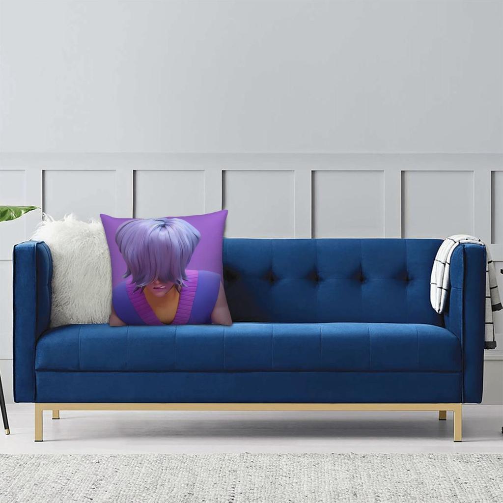 KPop Demon Hunters Saja Boys Pillowcase Printed Fabric Cushion Cover Decor Pillow Case Cover Bed Square 18''
