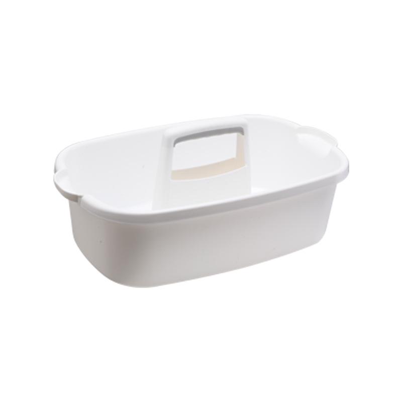 Thick Plastic Handheld Storage Basket for Bathroom, Kitchen, Cosmetics, and Cleaning Tools