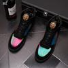 Fashion Bright High Top Shoes Men's New Autumn Fashion Short Boots All Casual Shoes High Top Skateboard Shoes