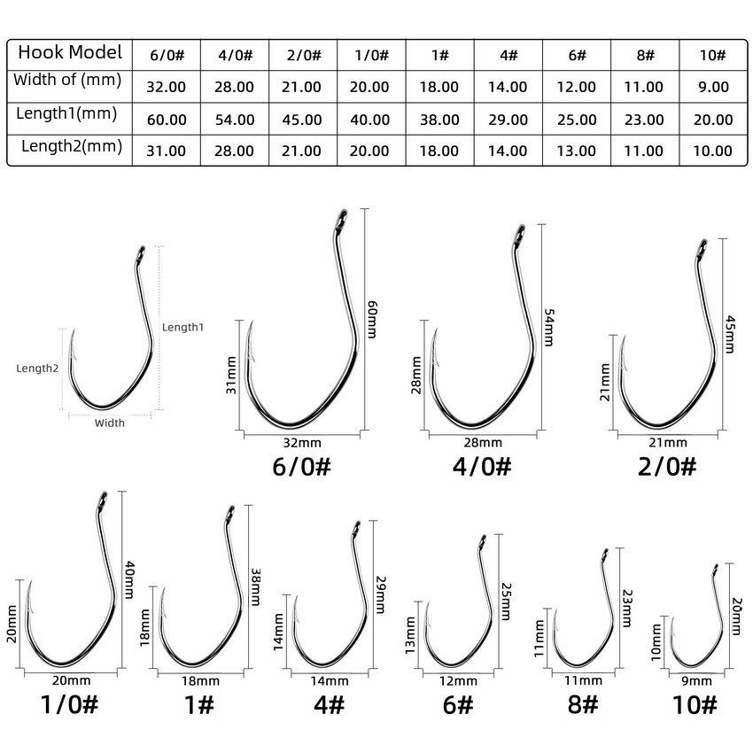 10-Pack Barbed Sea Bass Fishing Lures