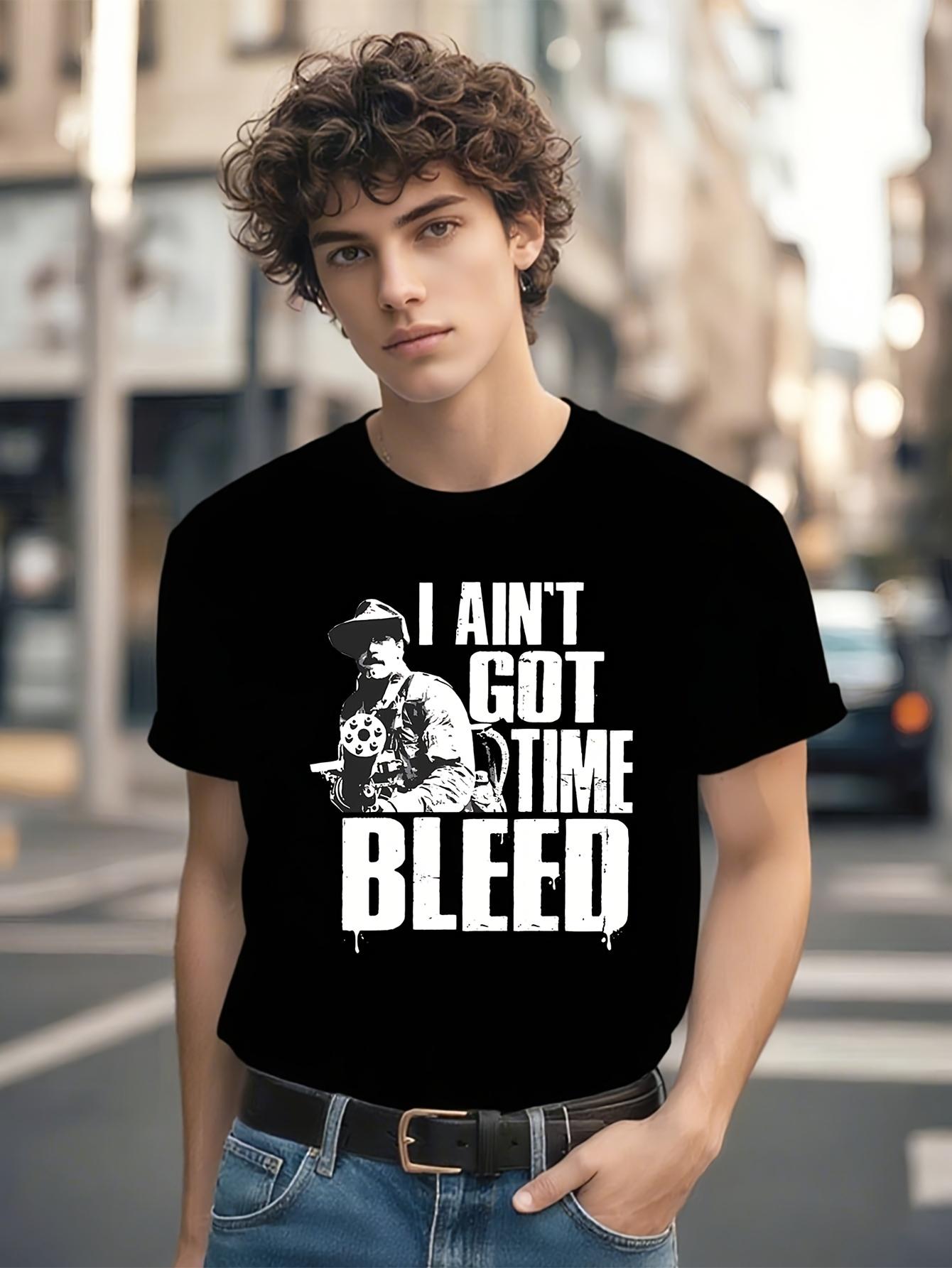 I Aint Got Time to Bleed Retro 80s Sci-Fi Parody Graphic ... XXXXL