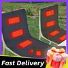 4-Zone Smart 5V Heated Cushion Outdoor Camping Chairs USB-Powered Heating Pad Portable Heated Mat for Outdoor Seating Comfort