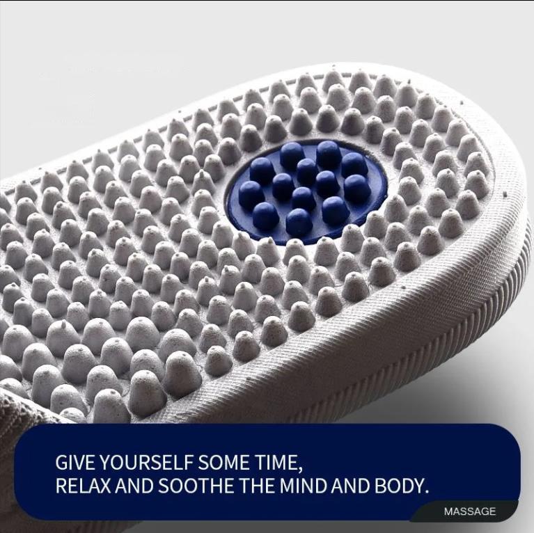 Summer Man's Foot Massage Slippers Women's Soft Sole Non Slip Light Sole of The Foot Particle Thorny Home Slippers Bathroom Slippes