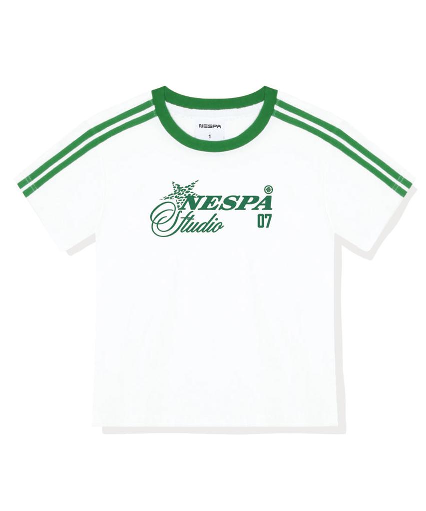 Neseupaseutyudio Low-Key Semi-Crop Track Short Sleeve T-Shirt 6 Colors [Nsse_6003]