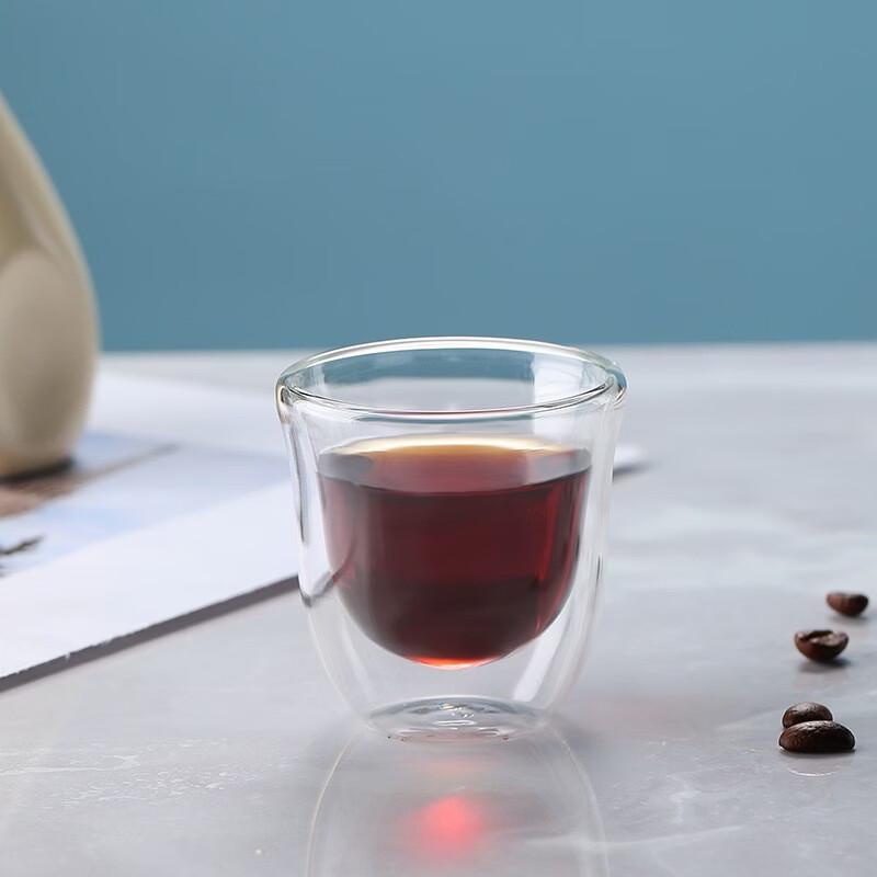 Shangqi 80ml Handleless Heat-Resistant Glass Cup