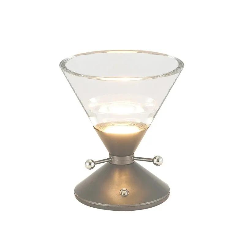 

Современная креативная зарядная сенсорная панель для гостиничной атмосферы, новинка, прикроватная лампа для кемпинга на открытом воздухе, цветной ночник RGB коричневый