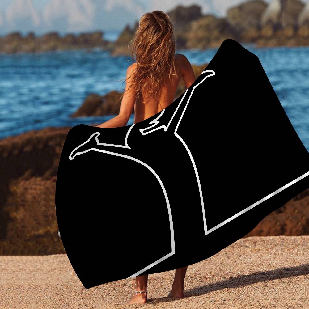 La Linea Golf Mikrofaserdecke Schnelltrocknende Strandtücher Übergröße Druck Super Saugfähige Pooltuchdecke