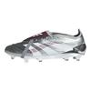Jude Bellingham x Predator Elite Limbă Pliabilă FG Chrome Dream Adidași Unisex Argintiu Argintiu-Metalizat Vișiniu-Moștenire IH0894