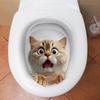 Lukang 3D Cat Toilet Lid and Bathroom Wall Stickers