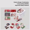 3 Pieces Christmas Toilet Seat Cover Set Toilet Seat Cover Christmas Rug U-shaped Floor Mat Anti-Slip Mat Cartoon Design