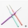 3pcs/set Plastic Handle Crochet Hooks Knitting Needles for Yarn DIY Craft Tools