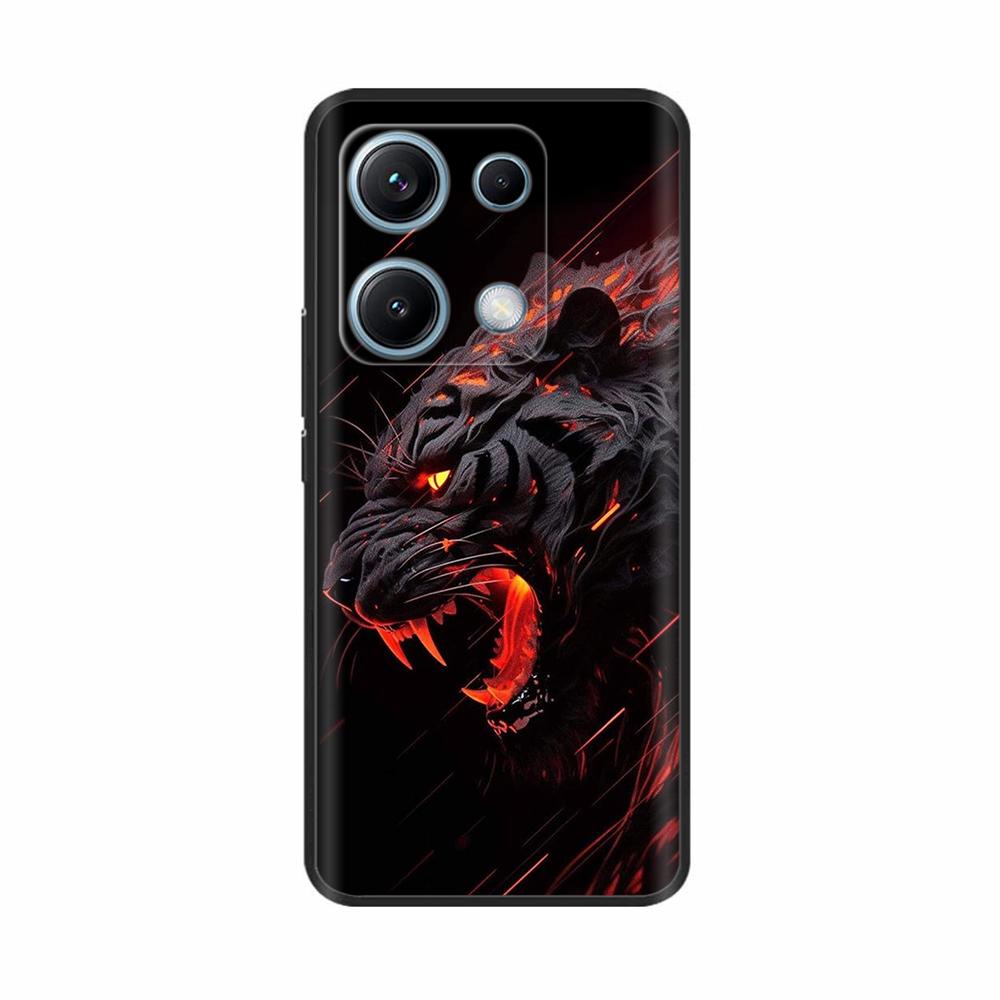 Xiaomi Redmi Note 14s Kılıfı Note14s Çiçekli Telefon Kılıfı Yumuşak İnce TPU Silikon Hafif Kapak Xiaomi Redmi Note 14s İçin