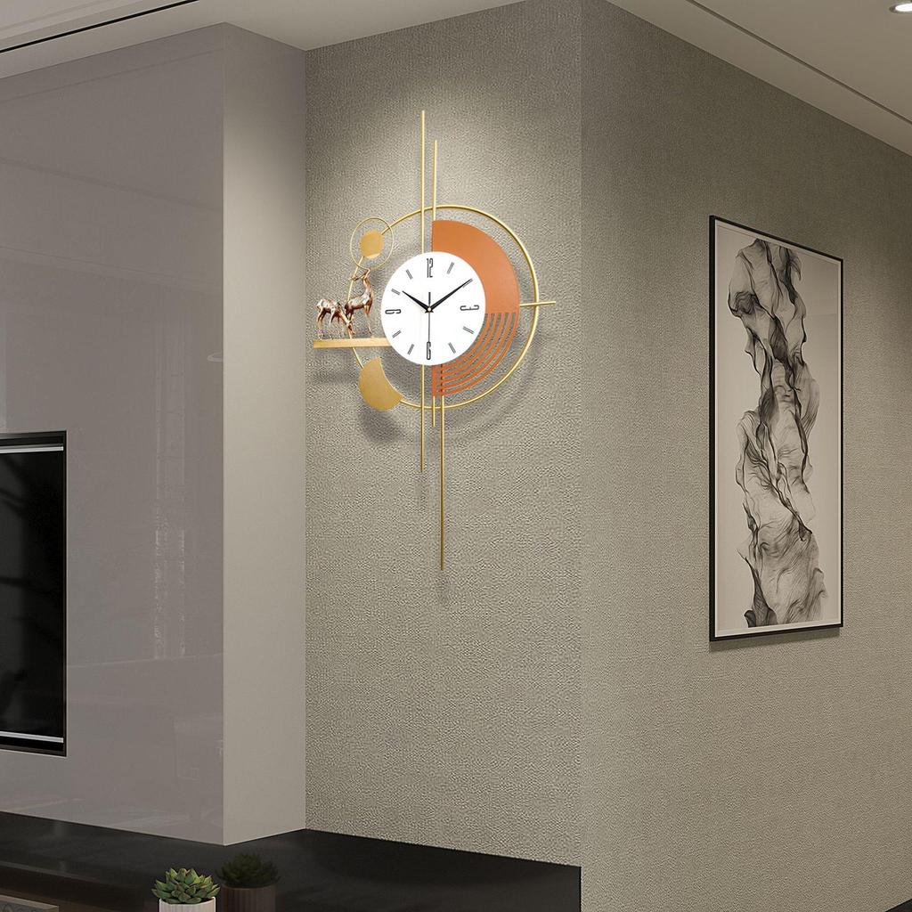 Luxury Nordic Minimalist Wall Clock - Stylish Living Room Decor & Fashionable Home Accent