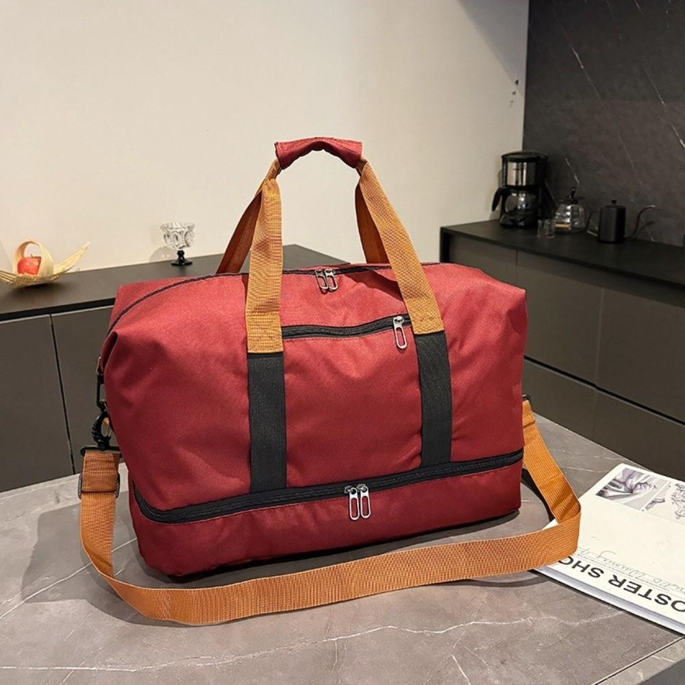 Waterproof Hand Luggage Handbag Multifunctional Pull-rod Boarding Bag Streetwear