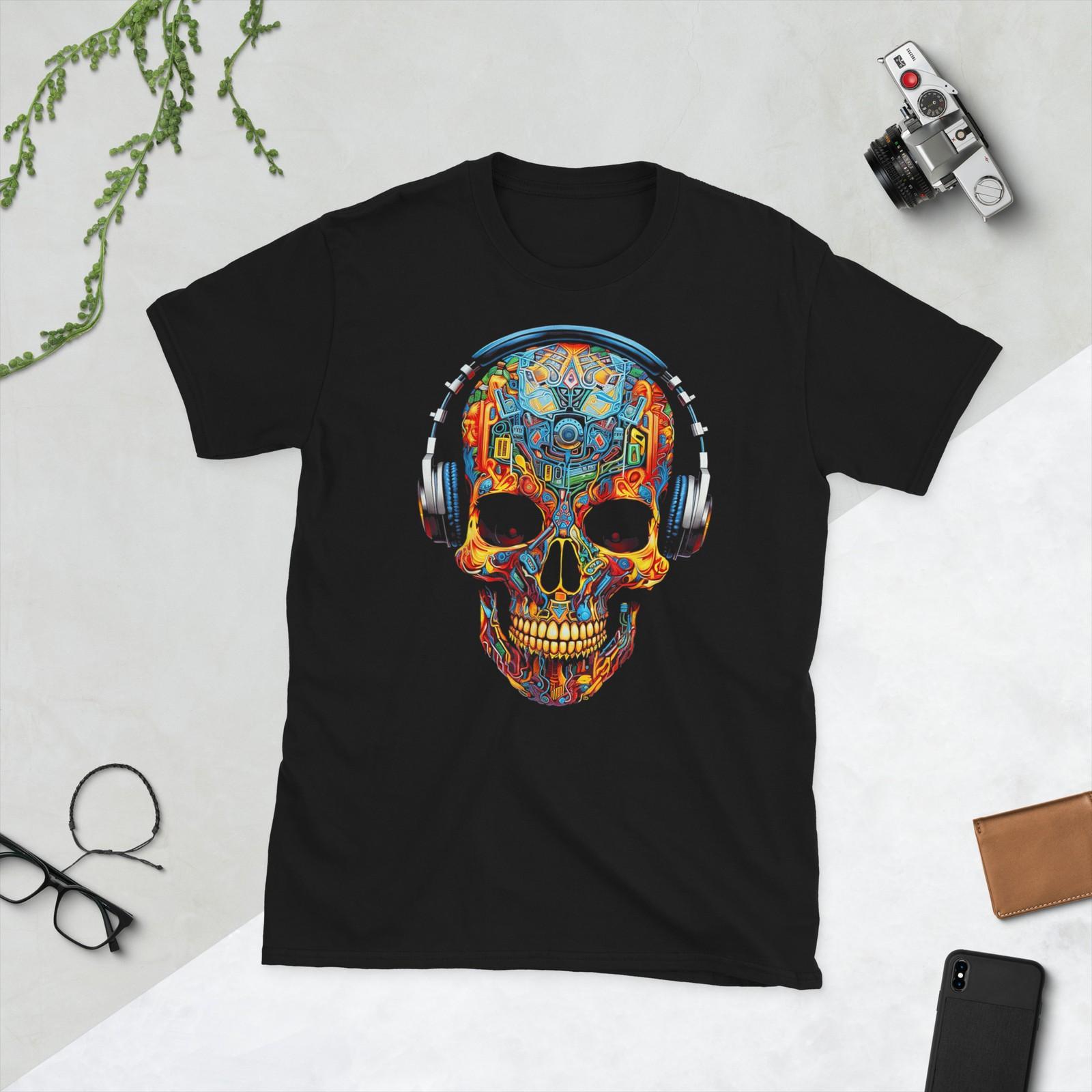 Tte de mort Art Geometrique Fantaisie Graphique T-Shirt Multicolore S разноцветный