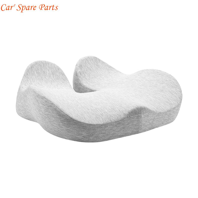 Y4UA Breathable Tailbone Support Pillow Thickened Memory Foam Cushion for Driving Working Comfort