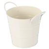 Small Galvanized Trash Can Metal Bucket Rustic Tabletop Wastebasket Pen Cup Holder Makeup Brush Holder Succulent Planter Desk