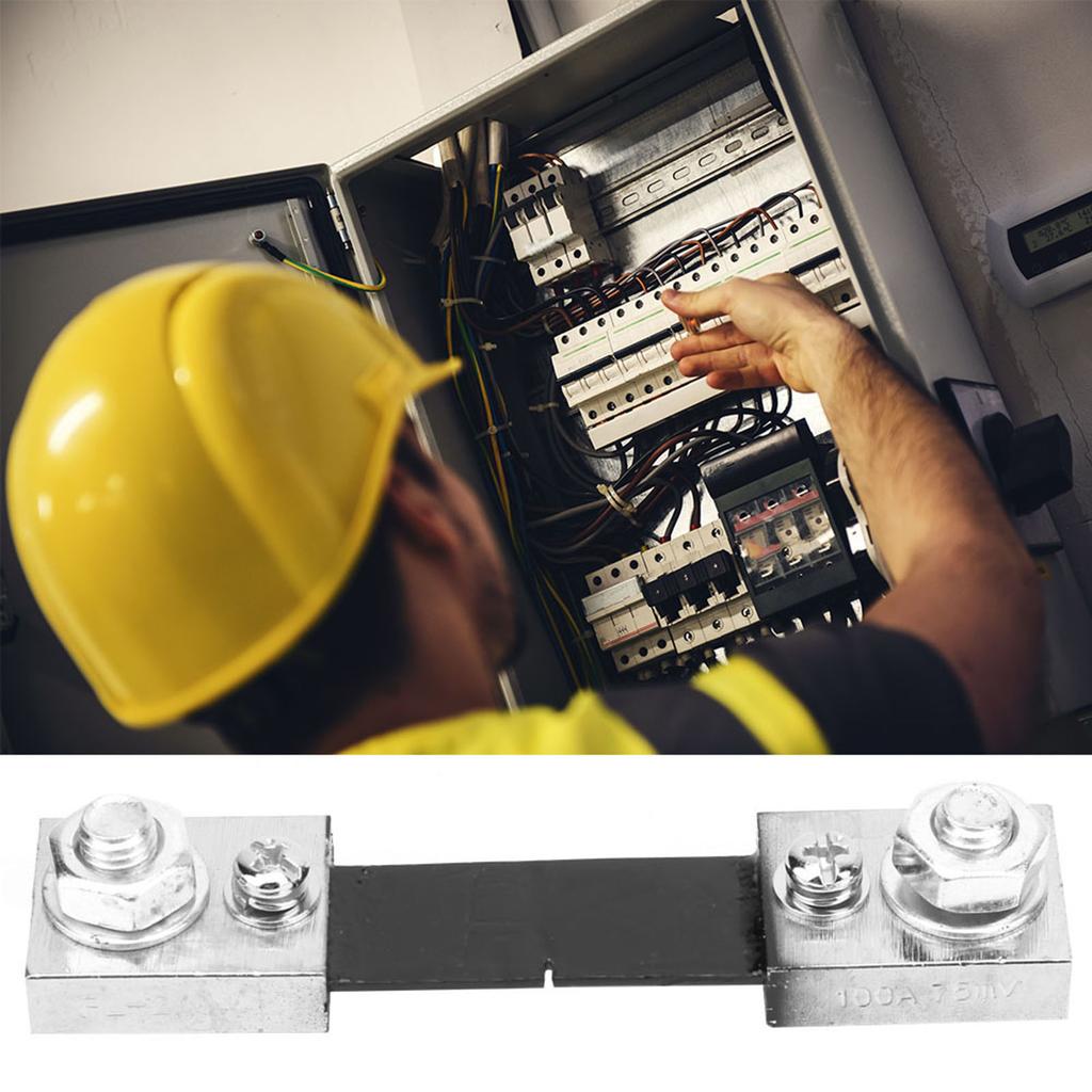 50A100A Current AMP Shunt Resistor 75mV FL2 for Digital Ammeter Analog Meter(100A)