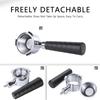 Bottomless Coffee Portafilter With Stainless Steel Basket Filter Screen ABS Handle For Espresso Machines Replacement Parts